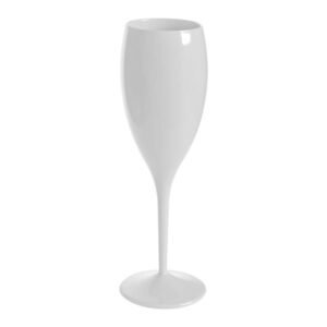 Taça Balloon de plástico branca para casamento