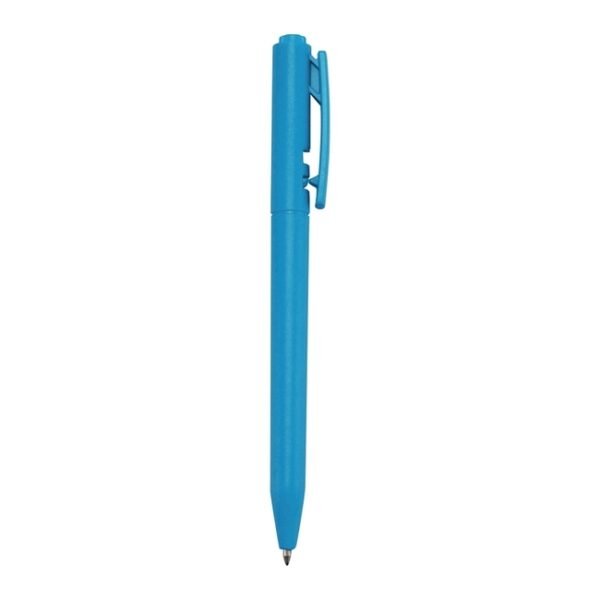 Caneta Plástica na cor Azul