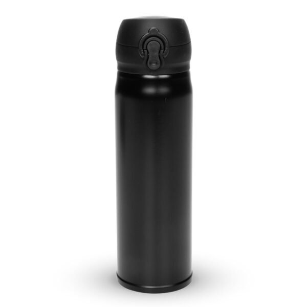 Garrafa Térmica em Inox 400ml na cor preta
