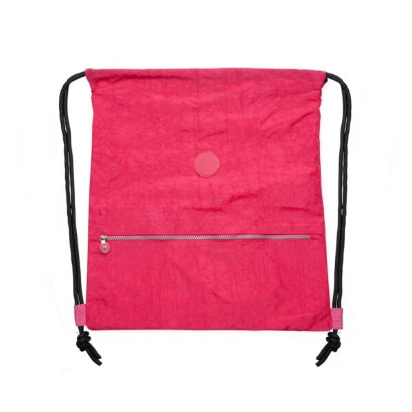 Mochila Saco Nylon Impermeável Pink