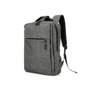 Mochila de Nylon USB 21L na cor cinza