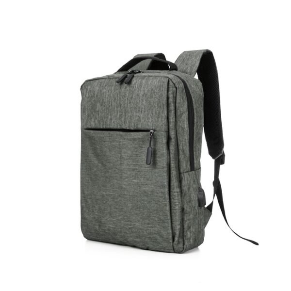 Mochila de Nylon USB 21L na cor cinza