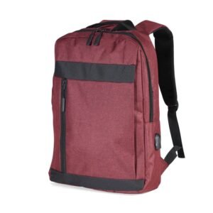 Mochila de Nylon USB 21L Vermelha