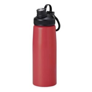 Squeeze Inox de 900ml na cor vermelha
