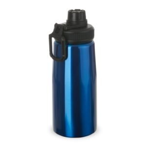 Squeeze Inox na cor Azul com 750ml