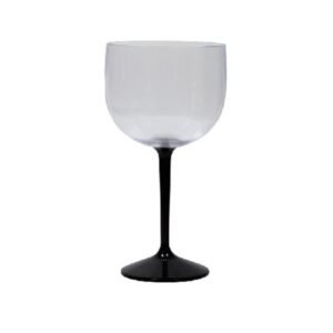 Taça de Gin de 550ml de plástico na cor preta