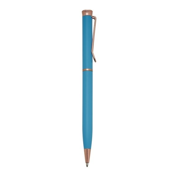 Caneta Metal Azul
